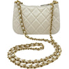 シャネル CHANEL マトラッセココマークチェーンショルダー AP3847 ホワイト ゴールド金具 ラムスキン レディース ショルダーバッグ