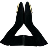 ルイ・ヴィトン LOUIS VUITTON マドレーヌライン スウェード パンプス MA0250 ブラック スウェード レディース パンプス