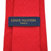 ルイ・ヴィトン LOUIS VUITTON モノグラム総柄シルクネクタイ M71899 レッド シルク メンズ ネクタイ