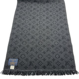 ルイ・ヴィトン LOUIS VUITTON マフラー・モノグラム クラシック ノワール ウール アクセサリー