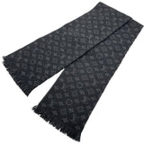ルイ・ヴィトン LOUIS VUITTON マフラー・モノグラム クラシック ノワール ウール アクセサリー