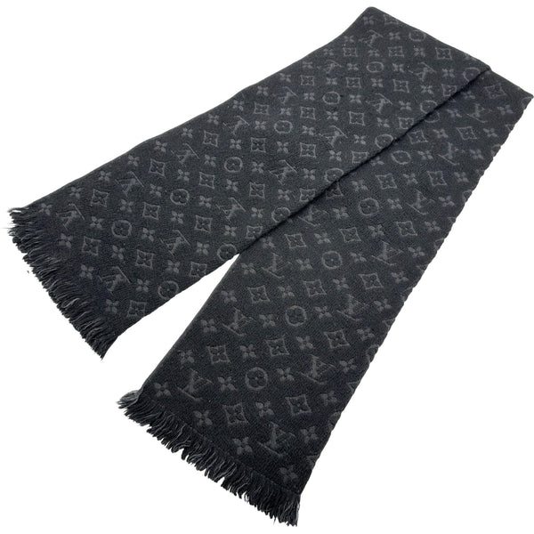 Louis Vuitton ブラック WOOLマフラー　使用回数20回程度 2341810073616_4_600x600_crop_c