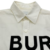 バーバリー BURBERRY ホースフェリープリント長袖シャツ 8023776 ホワイト コットン メンズ 長袖シャツ