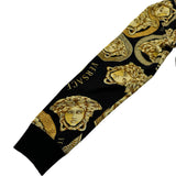 ヴェルサーチ VERSACE メデューサロゴパーカー&パンツセットアップ A88739 ブラック コットン メンズ セットアップ