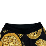 ヴェルサーチ VERSACE メデューサロゴパーカー&パンツセットアップ A88739 ブラック コットン メンズ セットアップ