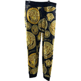 ヴェルサーチ VERSACE メデューサロゴパーカー&パンツセットアップ A88739 ブラック コットン メンズ セットアップ