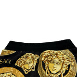 ヴェルサーチ VERSACE メデューサロゴパーカー&パンツセットアップ A88739 ブラック コットン メンズ セットアップ