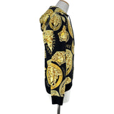 ヴェルサーチ VERSACE メデューサロゴパーカー&パンツセットアップ A88739 ブラック コットン メンズ セットアップ