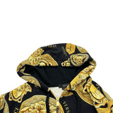 ヴェルサーチ VERSACE メデューサロゴパーカー&パンツセットアップ A88739 ブラック コットン メンズ セットアップ
