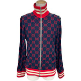 グッチ GUCCI GG総柄トラックジャケット 496919 ネイビー コットン メンズ その他アウター