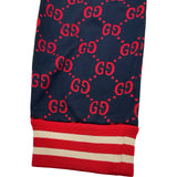グッチ GUCCI GG総柄トラックパンツ 496920 ネイビー コットン メンズ パンツ