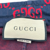 グッチ GUCCI GG総柄トラックパンツ 496920 ネイビー コットン メンズ パンツ