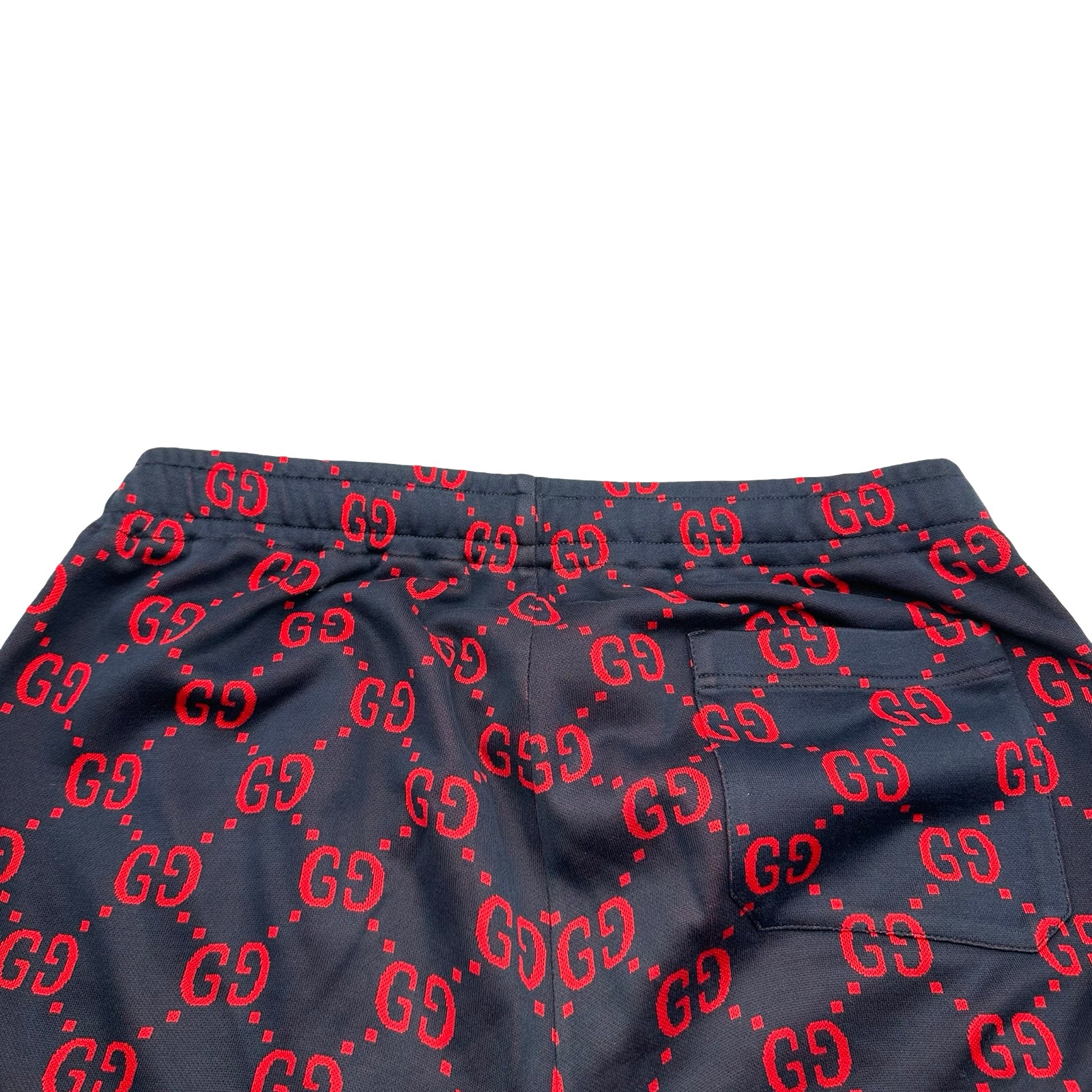 グッチ GUCCI パンツ GG柄 ラインストーン コットン ストレッチ 42 グッチ GUCCI GG総柄トラックパンツ 496920 ネイビー コットン メンズ