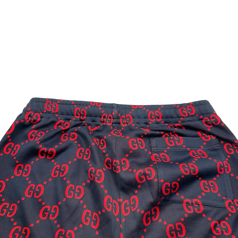 グッチ GUCCI GG総柄トラックパンツ 496920 ネイビー コットン メンズ
