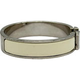 エルメス HERMES クリックHブレスレット アイボリー シルバー金具 メタル/エナメル アクセサリー