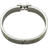 エルメス HERMES クリックHブレスレット アイボリー シルバー金具 メタル/エナメル アクセサリー