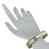 エルメス HERMES クリックHブレスレット アイボリー シルバー金具 メタル/エナメル アクセサリー
