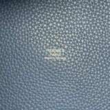 エルメス HERMES ピコタンロックGM C刻印 ブルーブライトン シルバー金具 トリヨンクレマンス レディース ハンドバッグ