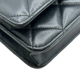 シャネル CHANEL マトラッセチェーンウォレット AP2548 ブラック シルバー金具/ゴールド金具 ラムスキン レディース ショルダーバッグ