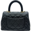 シャネル CHANEL ココハンドルXXS AS2215 ブラック ゴールド金具 キャビアスキン レディース ショルダーバッグ