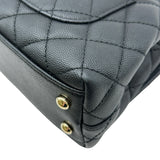 シャネル CHANEL ココハンドルXXS AS2215 ブラック ゴールド金具 キャビアスキン レディース ショルダーバッグ