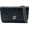シャネル CHANEL マトラッセチェーンウォレット AP3723 ブラック シルバー金具 ラムスキン レディース ショルダーバッグ