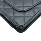 シャネル CHANEL マトラッセチェーンウォレット AP3723 ブラック シルバー金具 ラムスキン レディース ショルダーバッグ