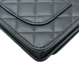 シャネル CHANEL マトラッセチェーンウォレット AP3723 ブラック シルバー金具 ラムスキン レディース ショルダーバッグ