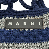 マルニ MARNI ハンドバッグ SHMH0130Q0 ネイビー コットン レディース ハンドバッグ