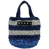 マルニ MARNI ハンドバッグ SHMH0130Q0 ネイビー コットン レディース ハンドバッグ