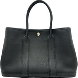 エルメス HERMES ガーデンパーティTPM A刻印 ブラック シルバー金具 ネゴンダ レディース ハンドバッグ