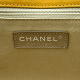シャネル CHANEL マトラッセチェーンショルダー 14番台 イエロー シルバー金具 ヌバック レディース ショルダーバッグ