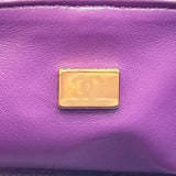 シャネル CHANEL ココマークバニティ2WAYショルダー AS3357 パープル ゴールド金具 シアリング レディース ショルダーバッグ