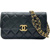シャネル CHANEL マトラッセフラップフォンホルダー AP3106 ブラック ゴールド金具 ラムスキン レディース ショルダーバッグ