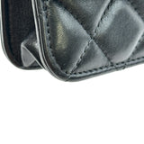 シャネル CHANEL マトラッセフラップフォンホルダー AP3106 ブラック ゴールド金具 ラムスキン レディース ショルダーバッグ