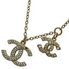 シャネル CHANEL ココマーク ラインストーンパールネックレス ゴールド メタル/ラインストーン アクセサリー