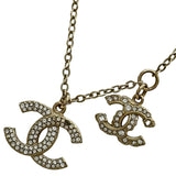 シャネル CHANEL ココマーク ラインストーンパールネックレス ゴールド メタル/ラインストーン アクセサリー