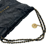 シャネル CHANEL CHANEL22 スモール AS3260 ブラック シャイニーカーフスキン レディース ショルダーバッグ