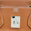 エルメス HERMES バーキン30 C刻印 ゴールド シルバー金具 トゴ レディース ハンドバッグ
