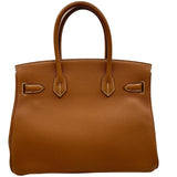 エルメス HERMES バーキン30 C刻印 ゴールド シルバー金具 トゴ レディース ハンドバッグ