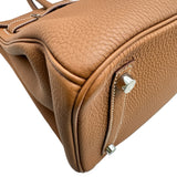 エルメス HERMES バーキン30 C刻印 ゴールド シルバー金具 トゴ レディース ハンドバッグ