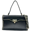 ヴァレンティノ VALENTINO ロックスタッズ2WAYショルダー ブラック ゴールド金具 レザー/スタッズ レディース ショルダーバッグ