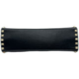 ヴァレンティノ VALENTINO ロックスタッズ2WAYショルダー ブラック ゴールド金具 レザー/スタッズ レディース ショルダーバッグ