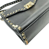 ヴァレンティノ VALENTINO ロックスタッズ2WAYショルダー ブラック ゴールド金具 レザー/スタッズ レディース ショルダーバッグ