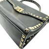 ヴァレンティノ VALENTINO ロックスタッズ2WAYショルダー ブラック ゴールド金具 レザー/スタッズ レディース ショルダーバッグ