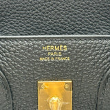 エルメス HERMES バーキン25 G刻印 ブラック ゴールド金具 トゴ レディース ハンドバッグ
