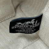 エルメス HERMES ブリッドアブラックGM マリン シルバー金具 トワル レディース ポーチ