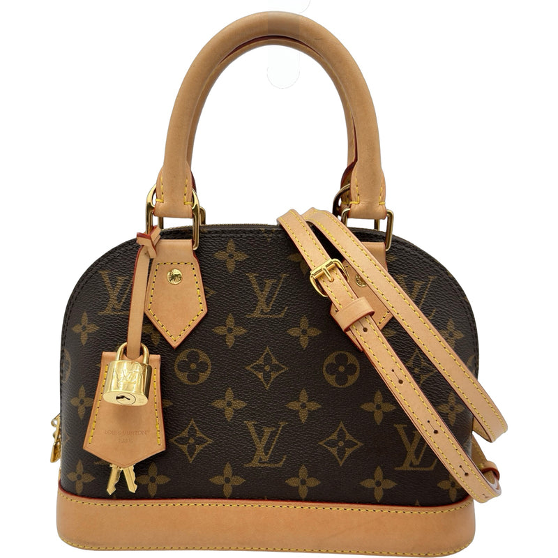 【極美品】ルイヴィトン アルマBB モノグラム M46990 ルイ・ヴィトン LOUIS VUITTON アルマBB M46990 ブラウン モノグラム
