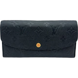 ルイ・ヴィトン LOUIS VUITTON ポルトフォイユ・エミリー M62369 ブラック モノグラム・アンプラント レディース 長財布