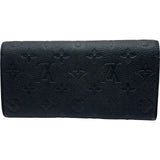 ルイ・ヴィトン LOUIS VUITTON ポルトフォイユ・エミリー M62369 ブラック モノグラム・アンプラント レディース 長財布